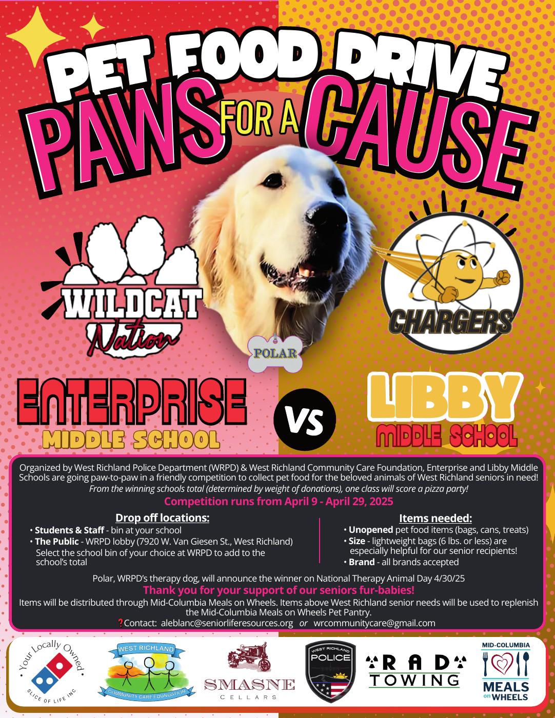 Example of community event promotional materials
