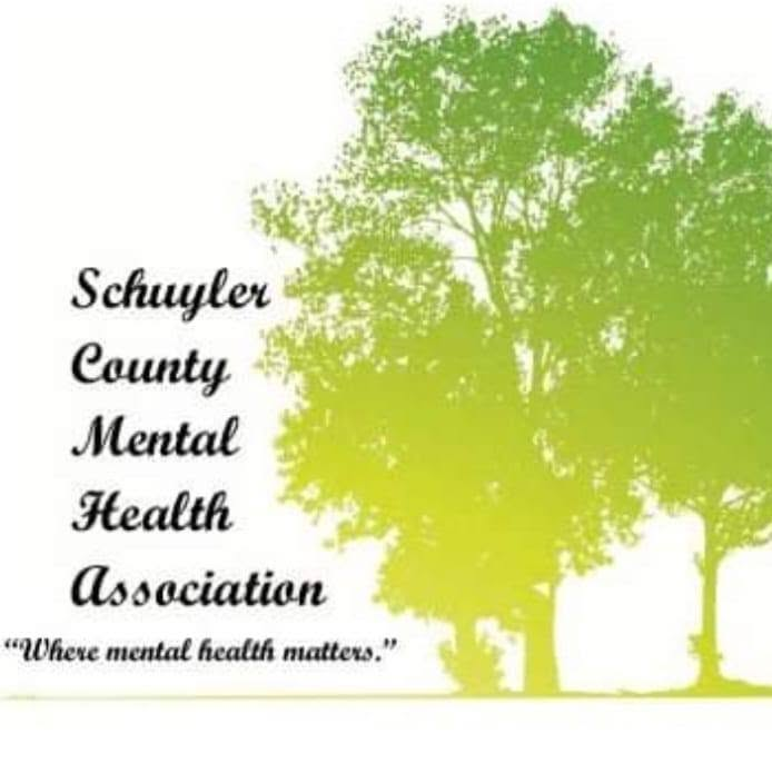 Original faded green Schuyler County Mental Health Association tree logo